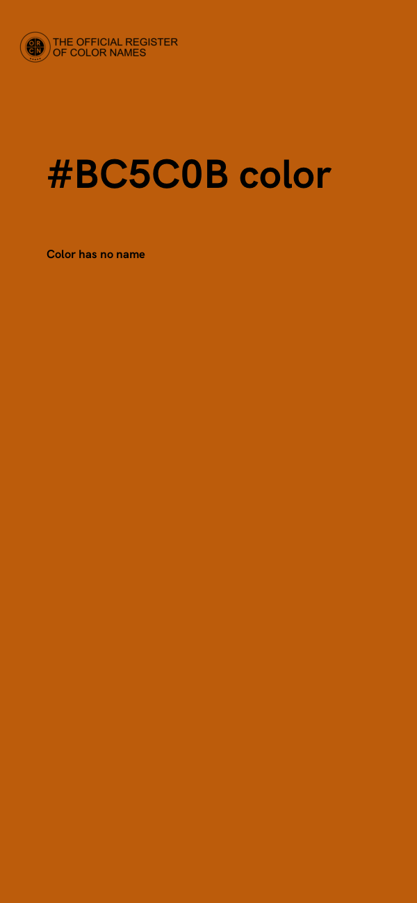 #BC5C0B color image