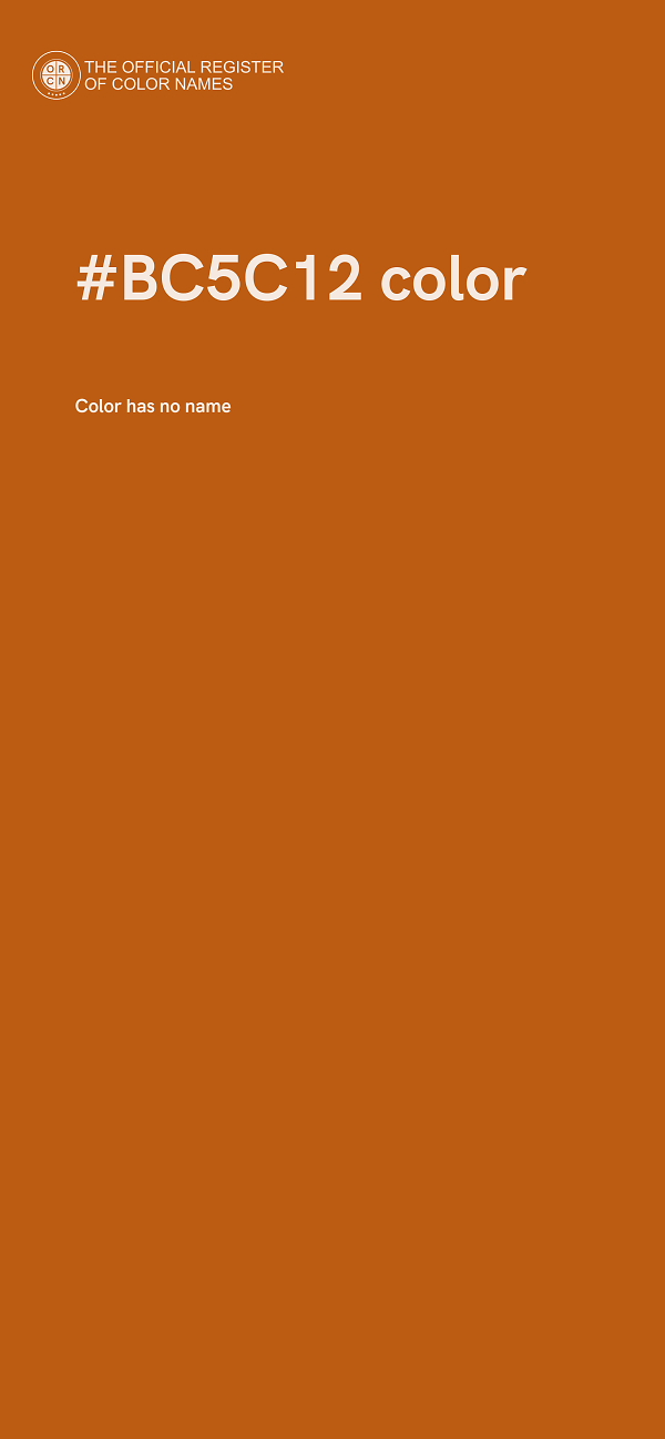 #BC5C12 color image