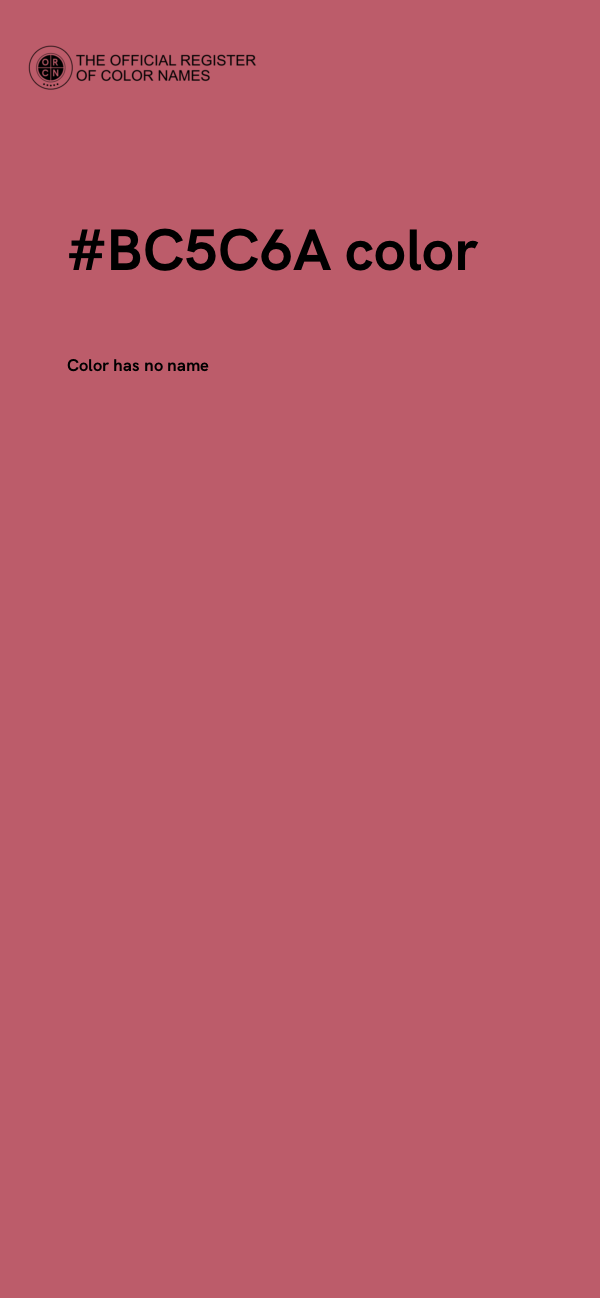 #BC5C6A color image