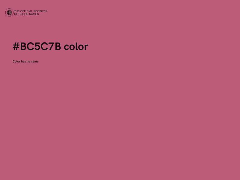 #BC5C7B color image