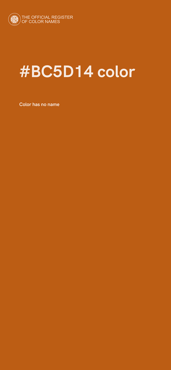 #BC5D14 color image