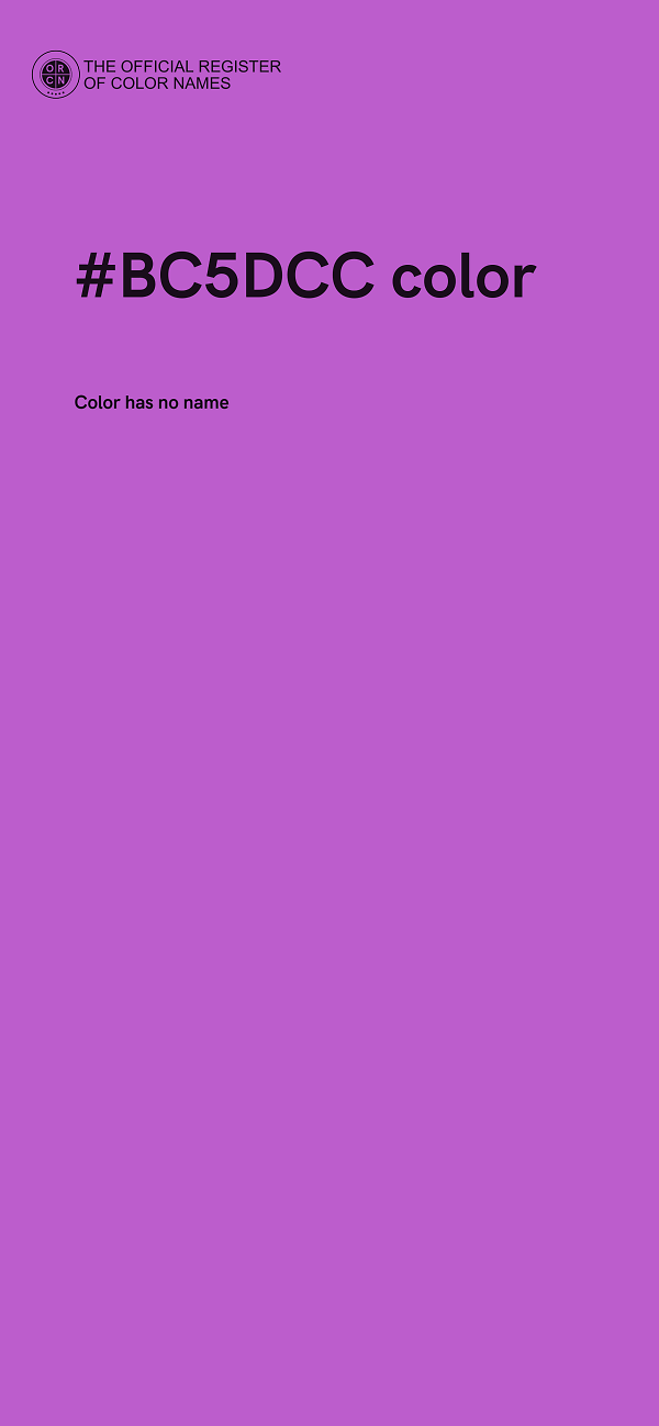 #BC5DCC color image