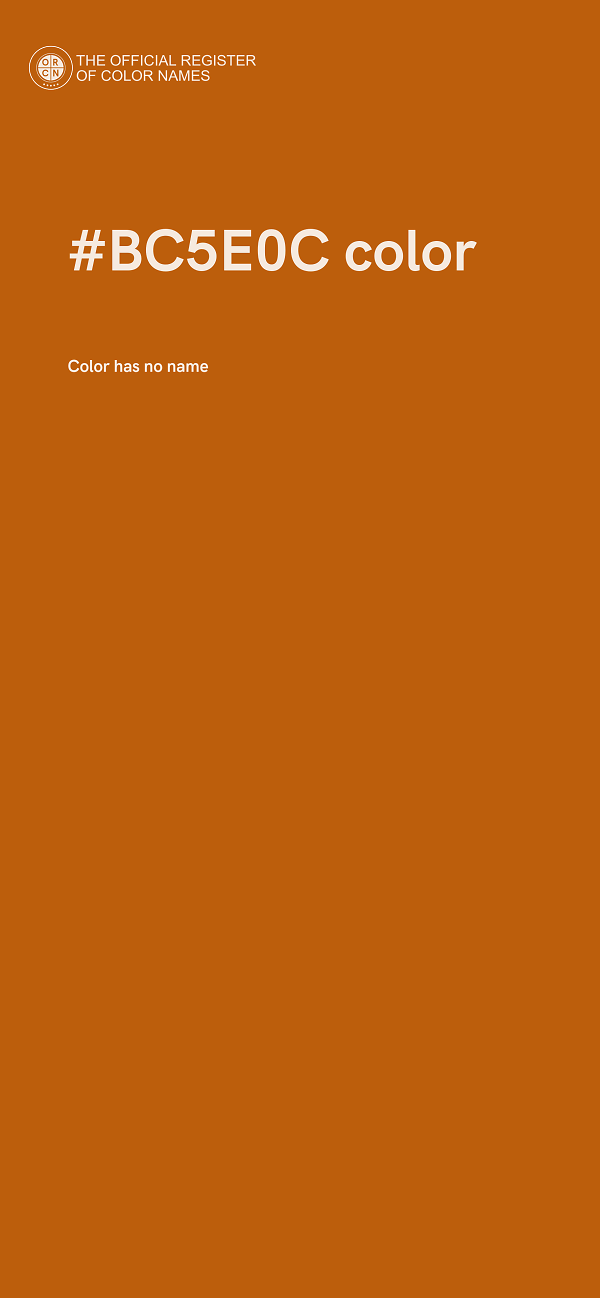 #BC5E0C color image