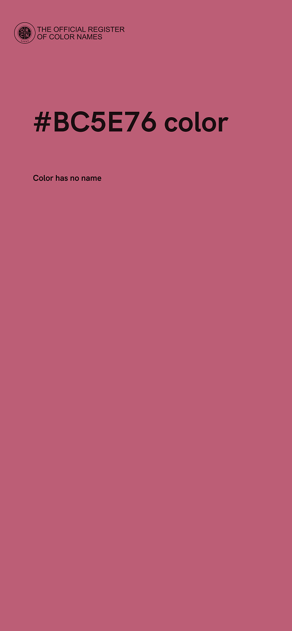 #BC5E76 color image