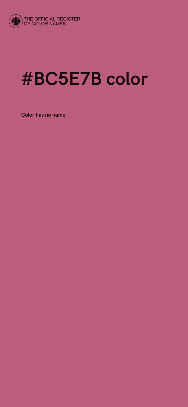 #BC5E7B color image