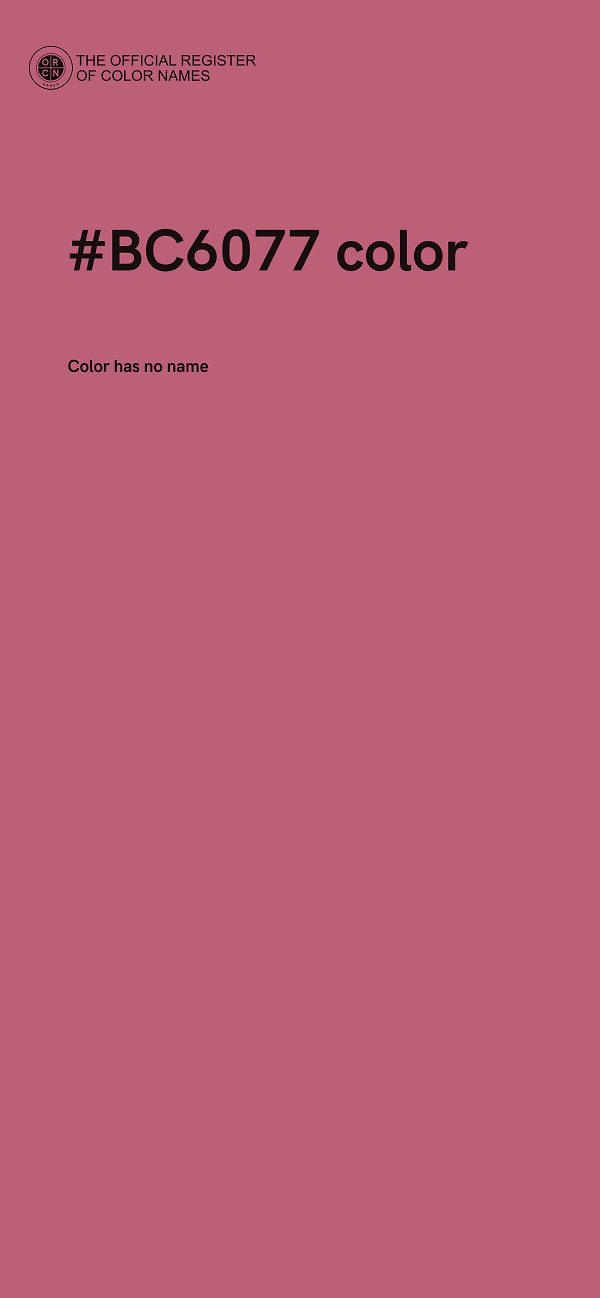 #BC6077 color image
