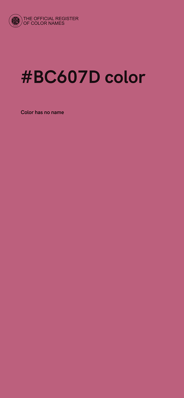 #BC607D color image