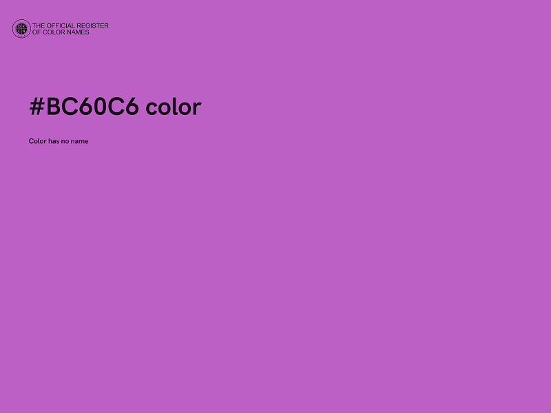 #BC60C6 color image
