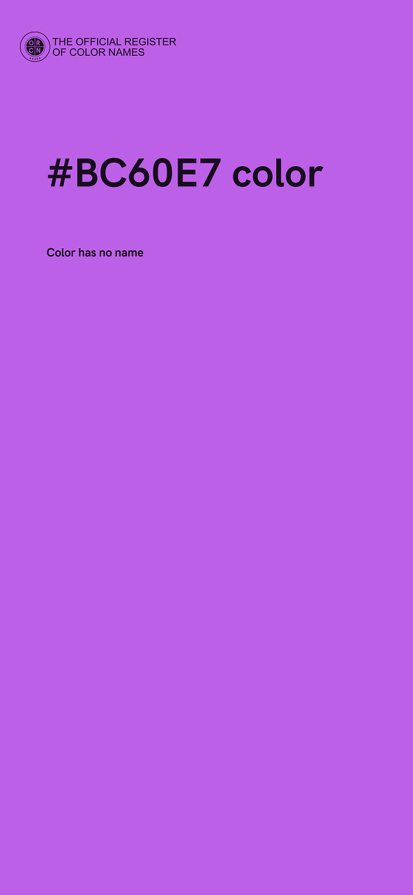 #BC60E7 color image