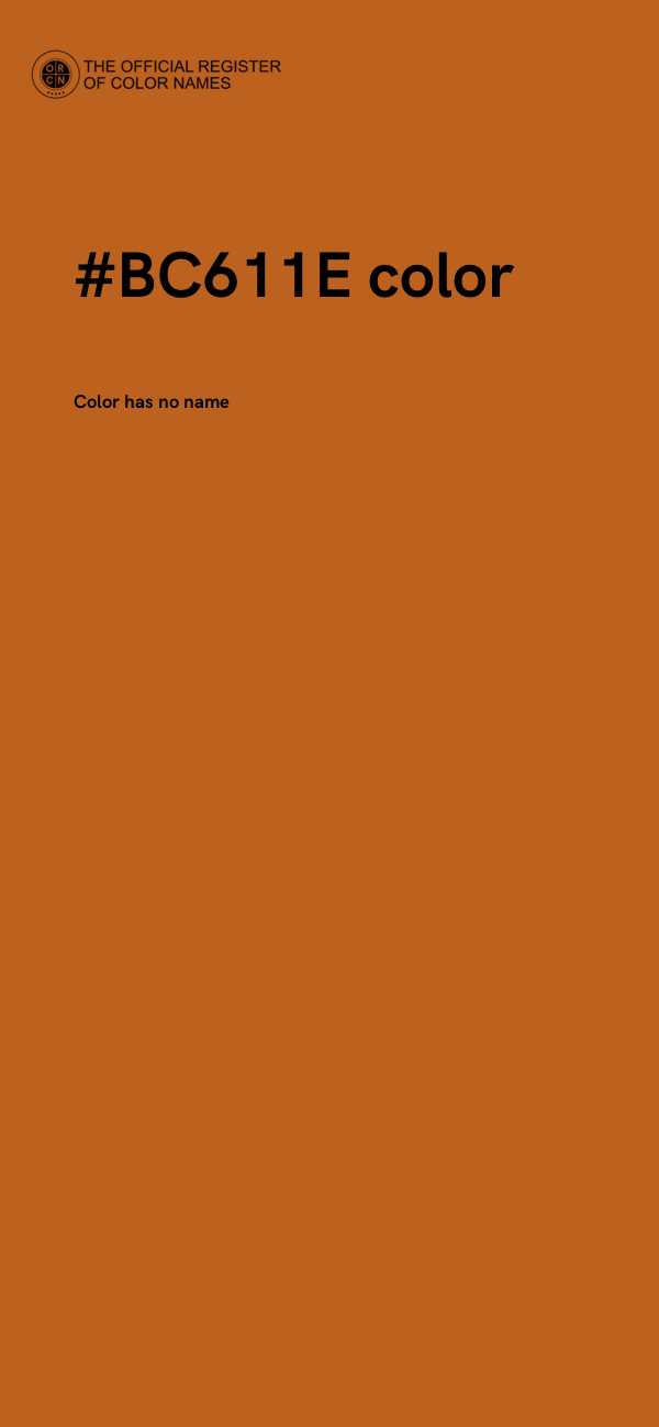 #BC611E color image