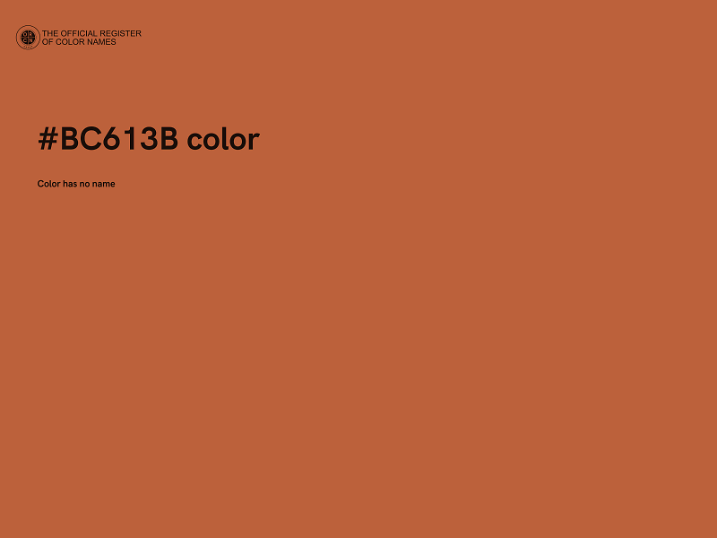 #BC613B color image