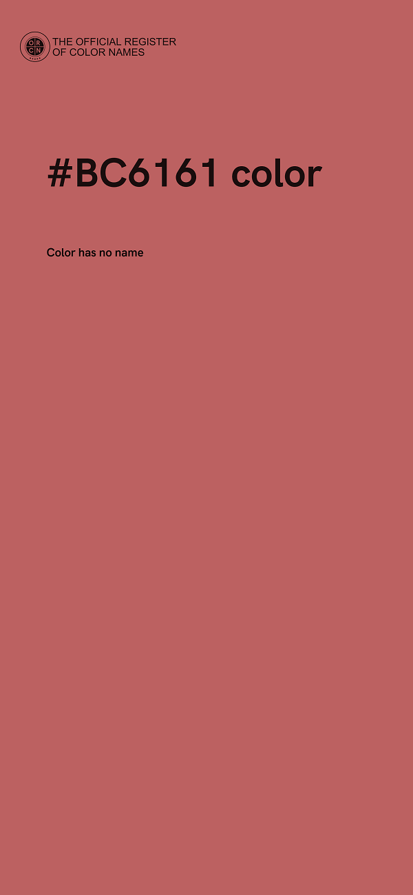 #BC6161 color image