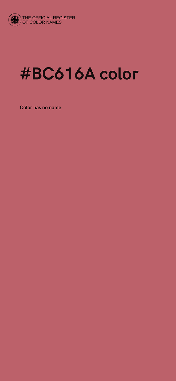#BC616A color image