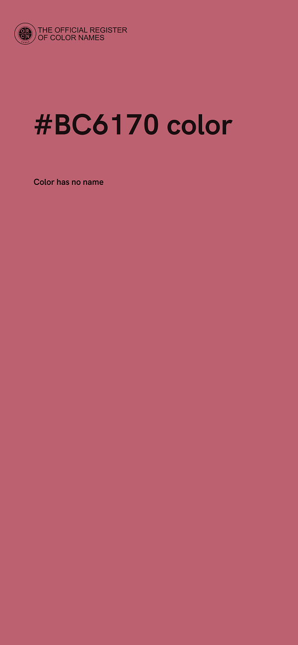 #BC6170 color image