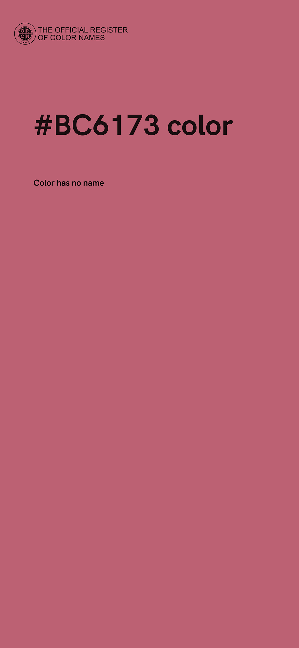 #BC6173 color image