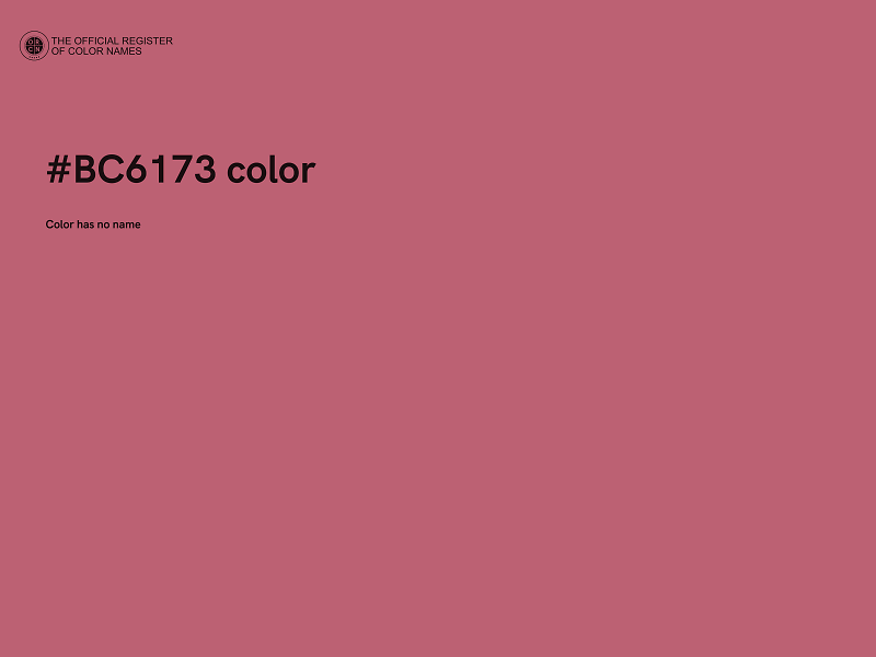 #BC6173 color image