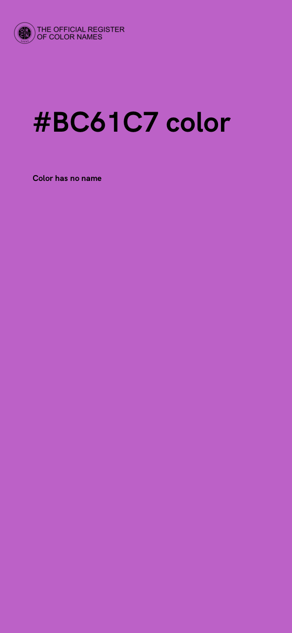 #BC61C7 color image