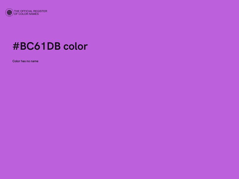 #BC61DB color image