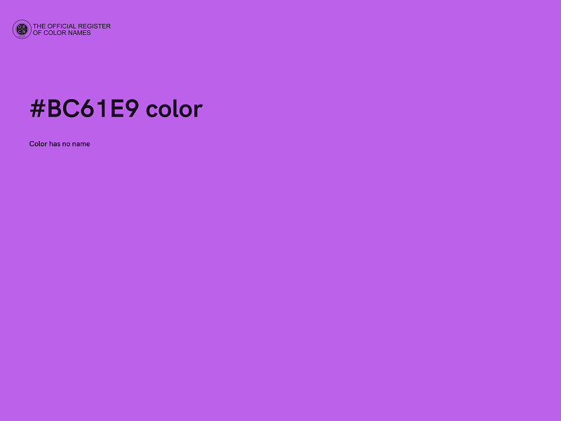 #BC61E9 color image