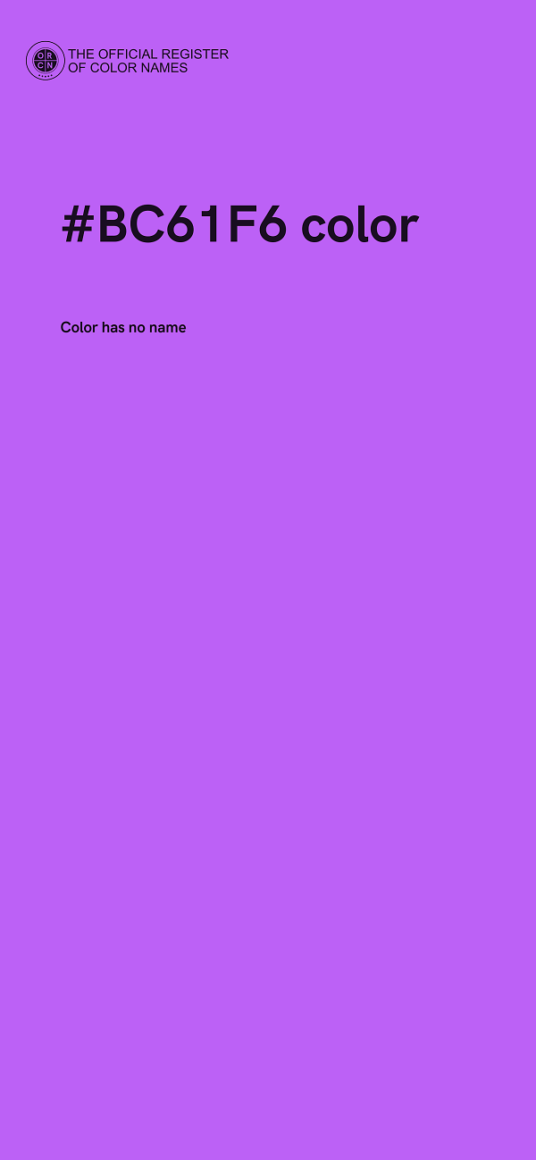 #BC61F6 color image
