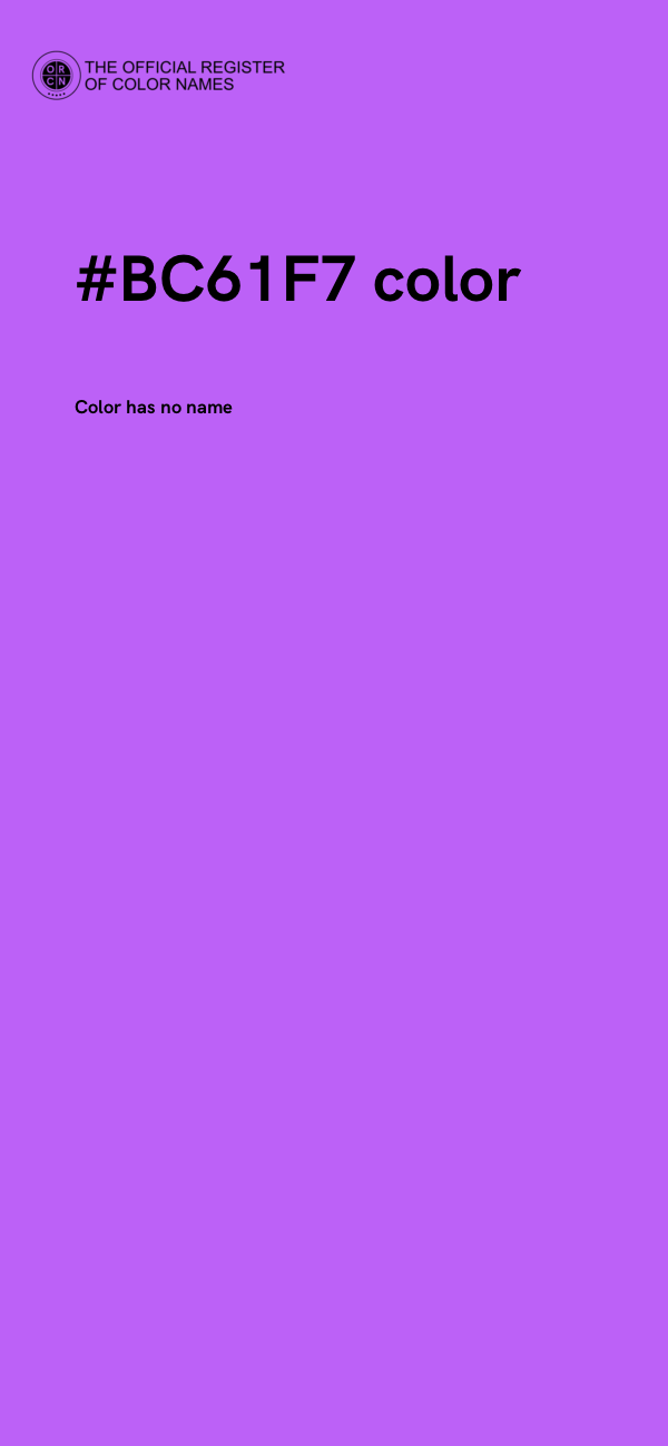 #BC61F7 color image