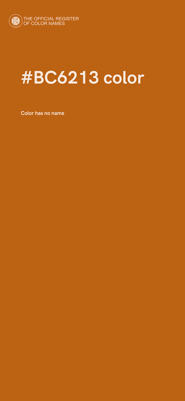 #BC6213 color image