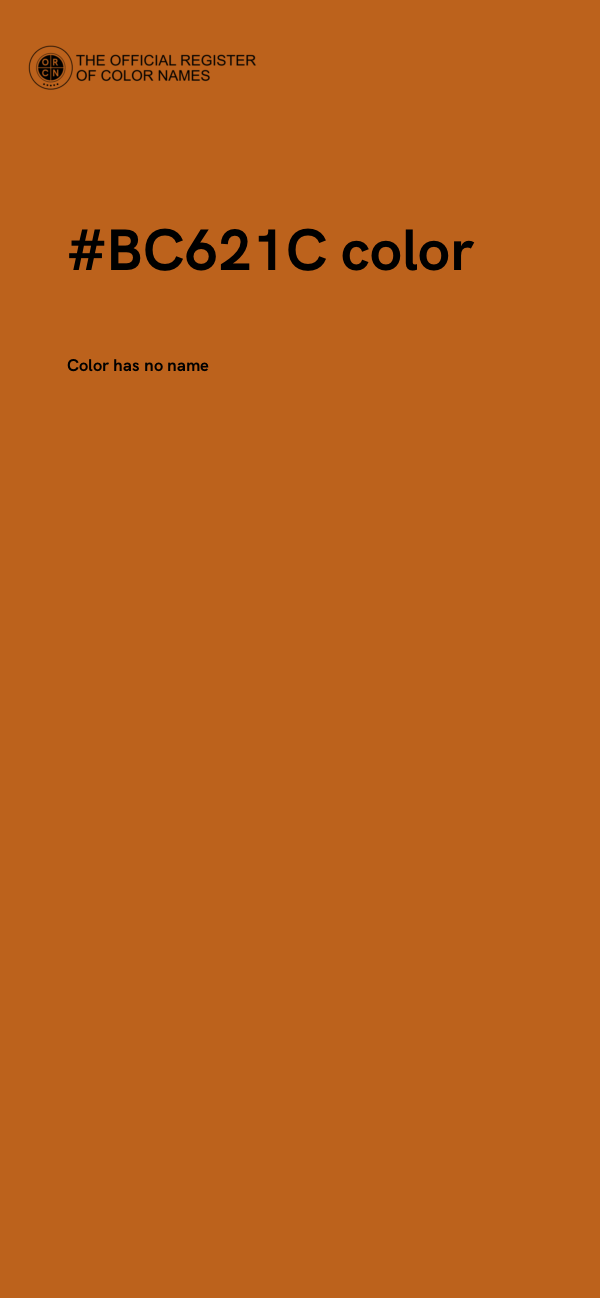 #BC621C color image