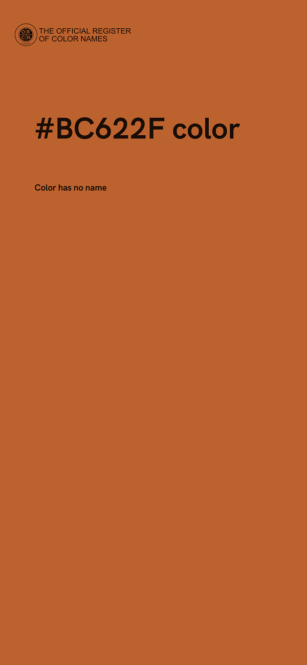 #BC622F color image