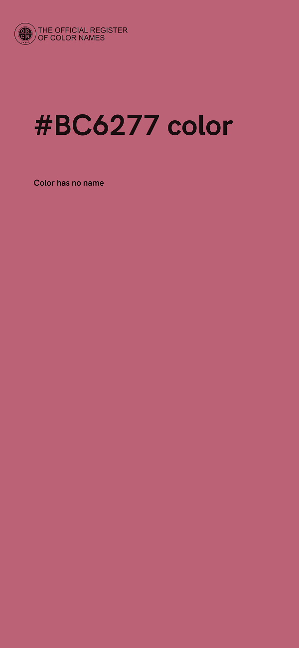 #BC6277 color image