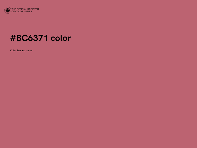 #BC6371 color image