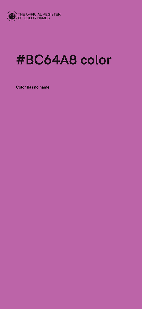 #BC64A8 color image