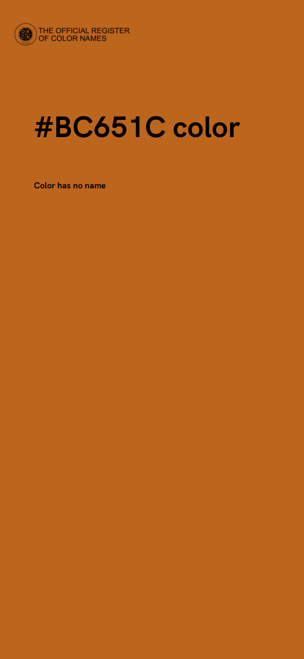 #BC651C color image