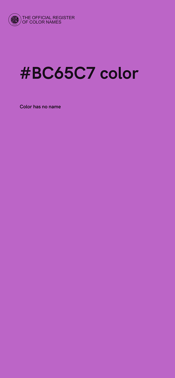 #BC65C7 color image