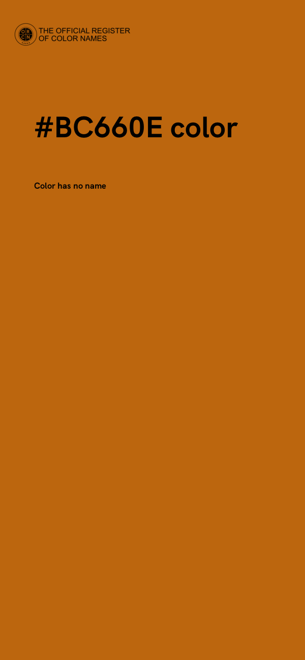 #BC660E color image