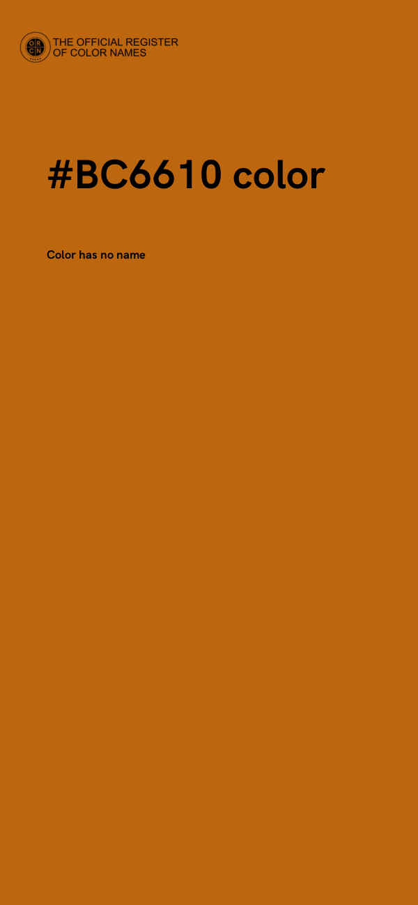 #BC6610 color image