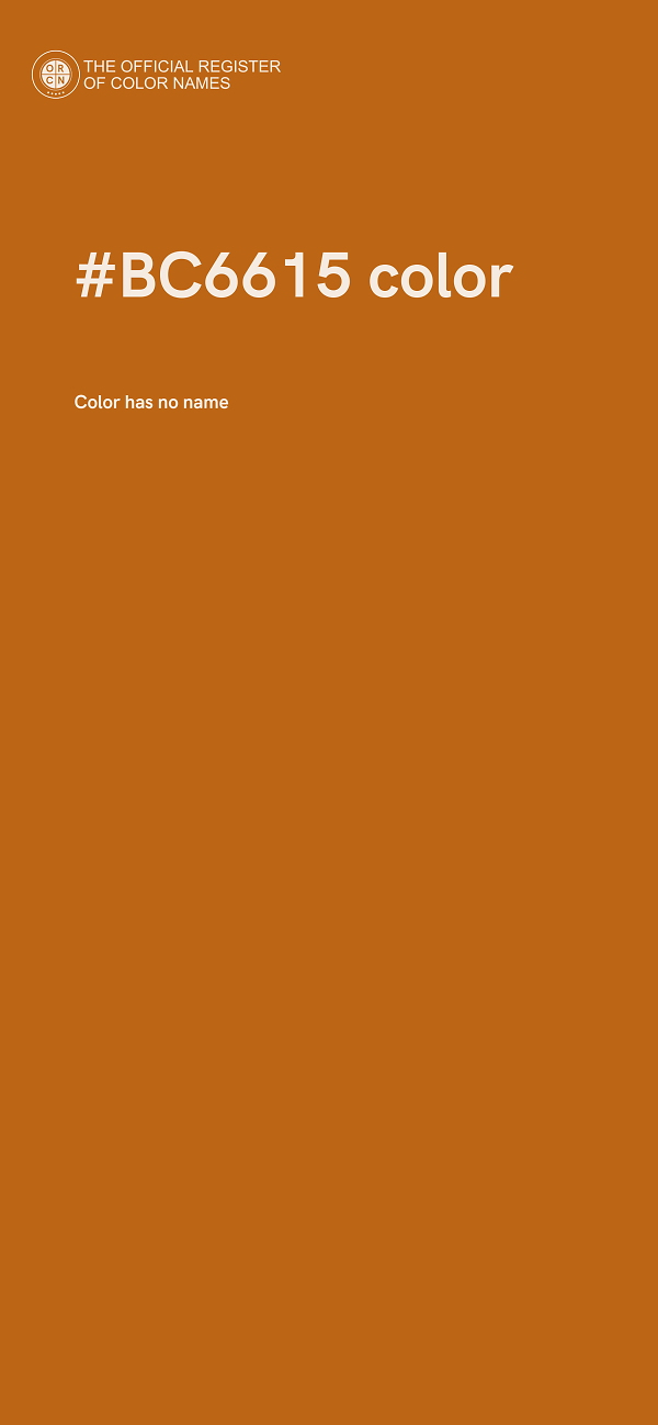 #BC6615 color image