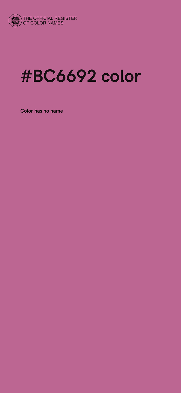 #BC6692 color image