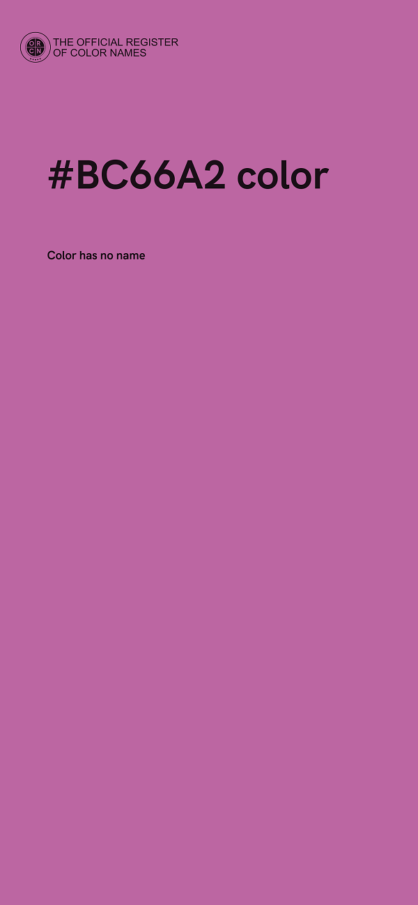 #BC66A2 color image