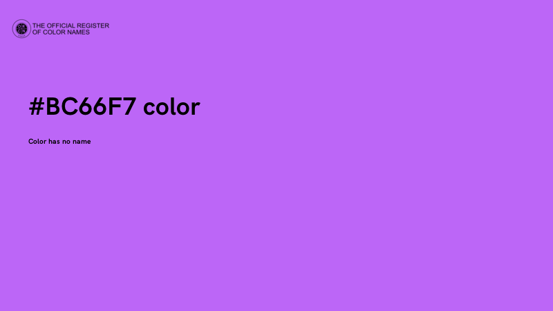 #BC66F7 color image