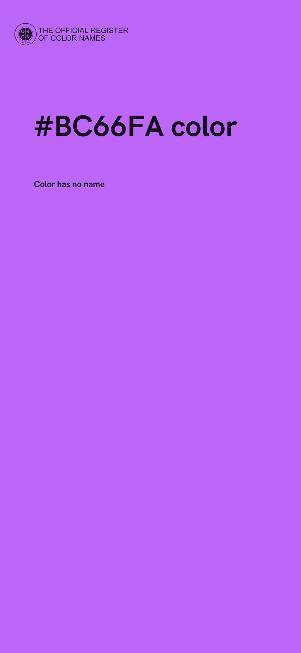 #BC66FA color image
