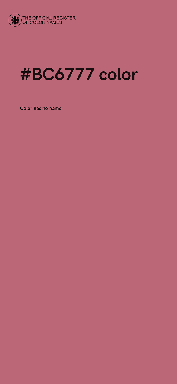 #BC6777 color image