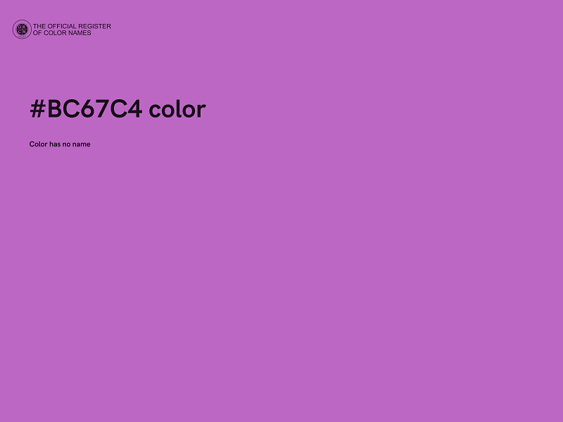 #BC67C4 color image