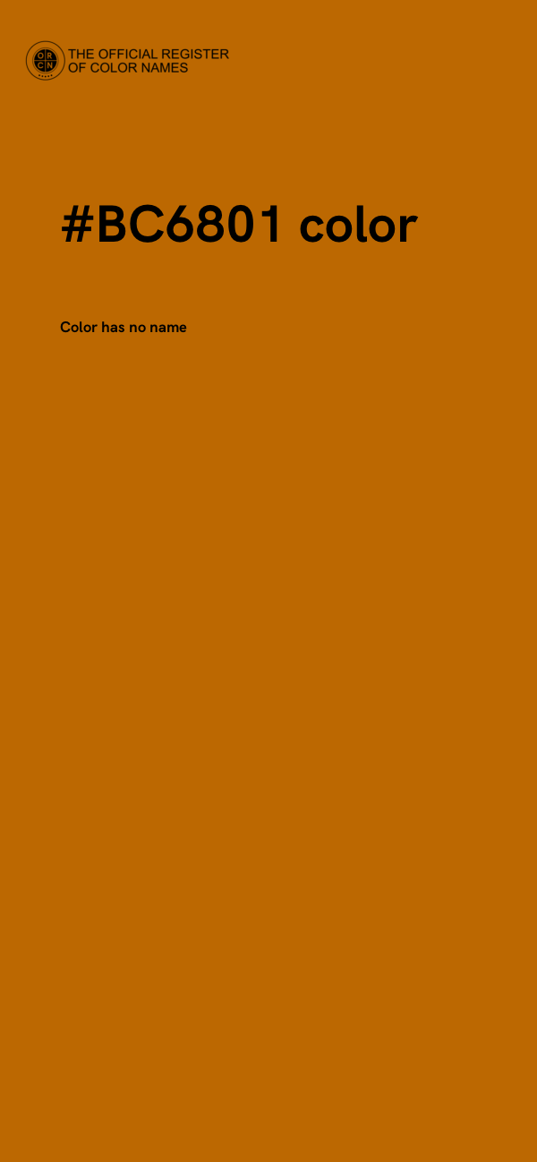 #BC6801 color image