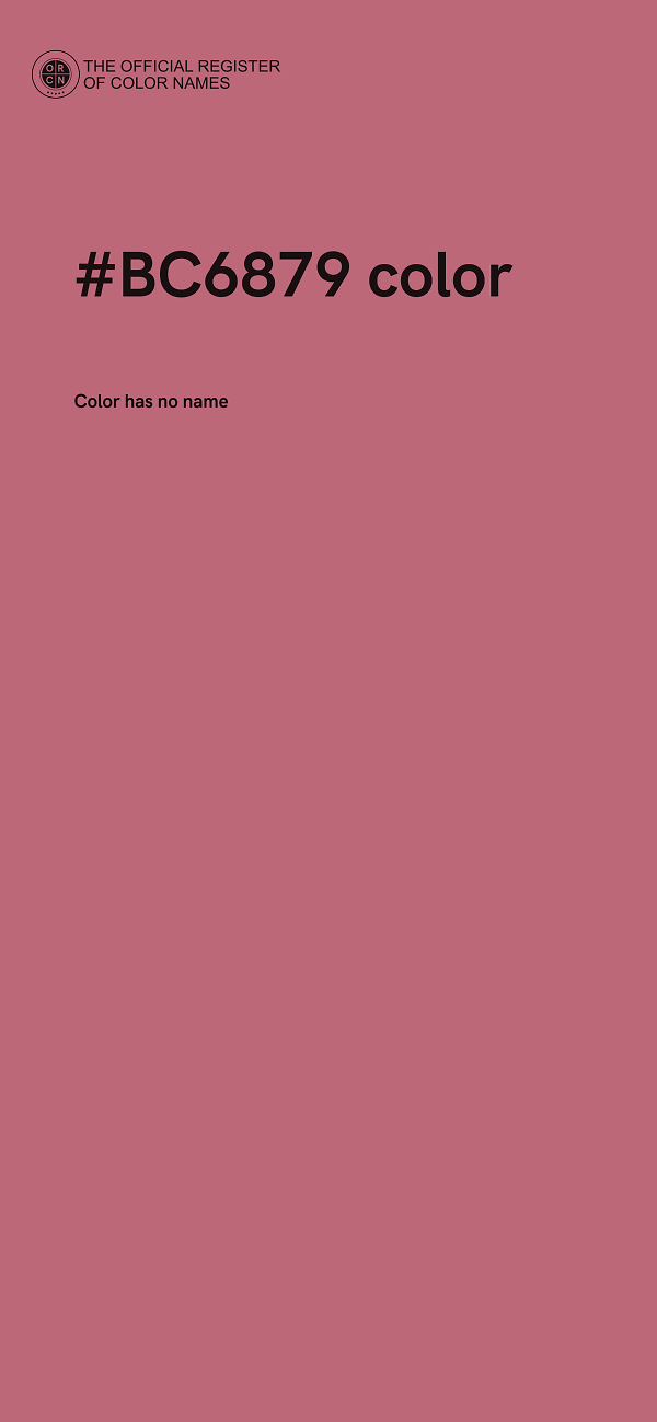 #BC6879 color image