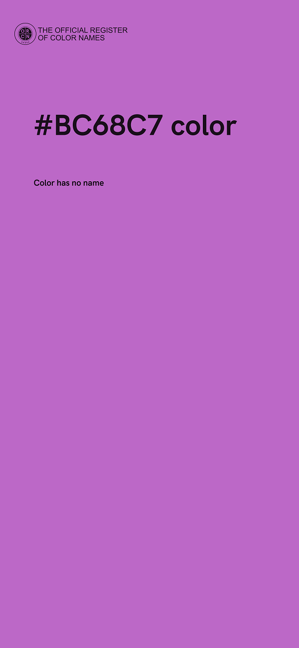 #BC68C7 color image