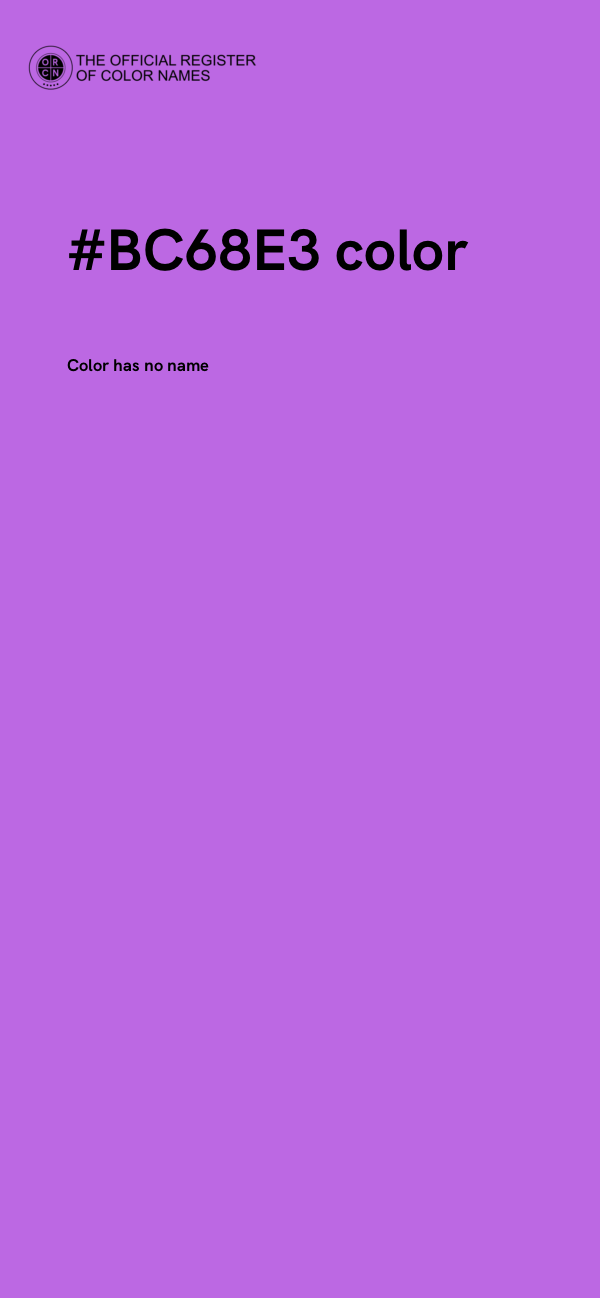 #BC68E3 color image