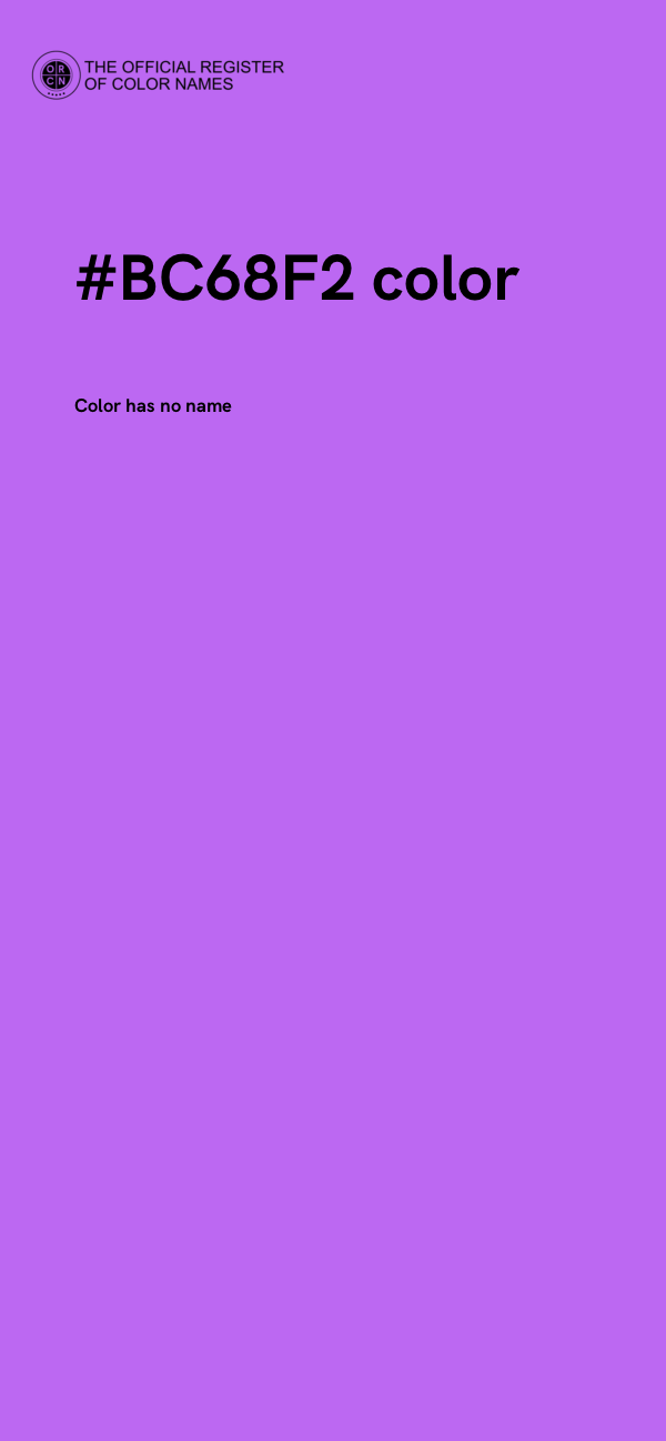 #BC68F2 color image
