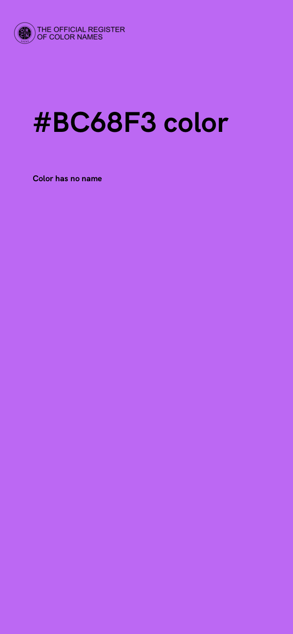 #BC68F3 color image