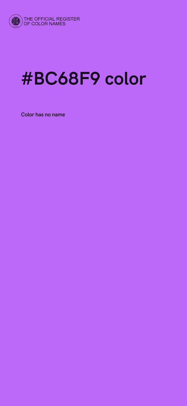 #BC68F9 color image