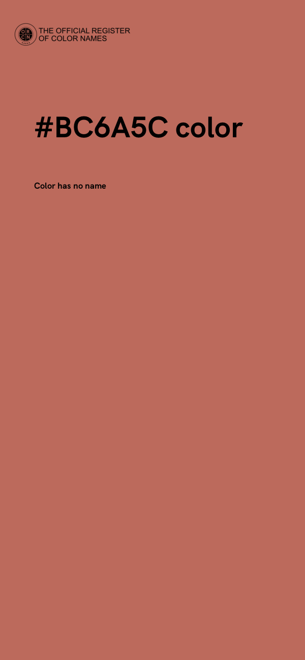 #BC6A5C color image